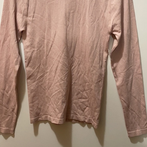 Free People Blush Pink Long Sleeve Medium Top - Picture 9 of 12